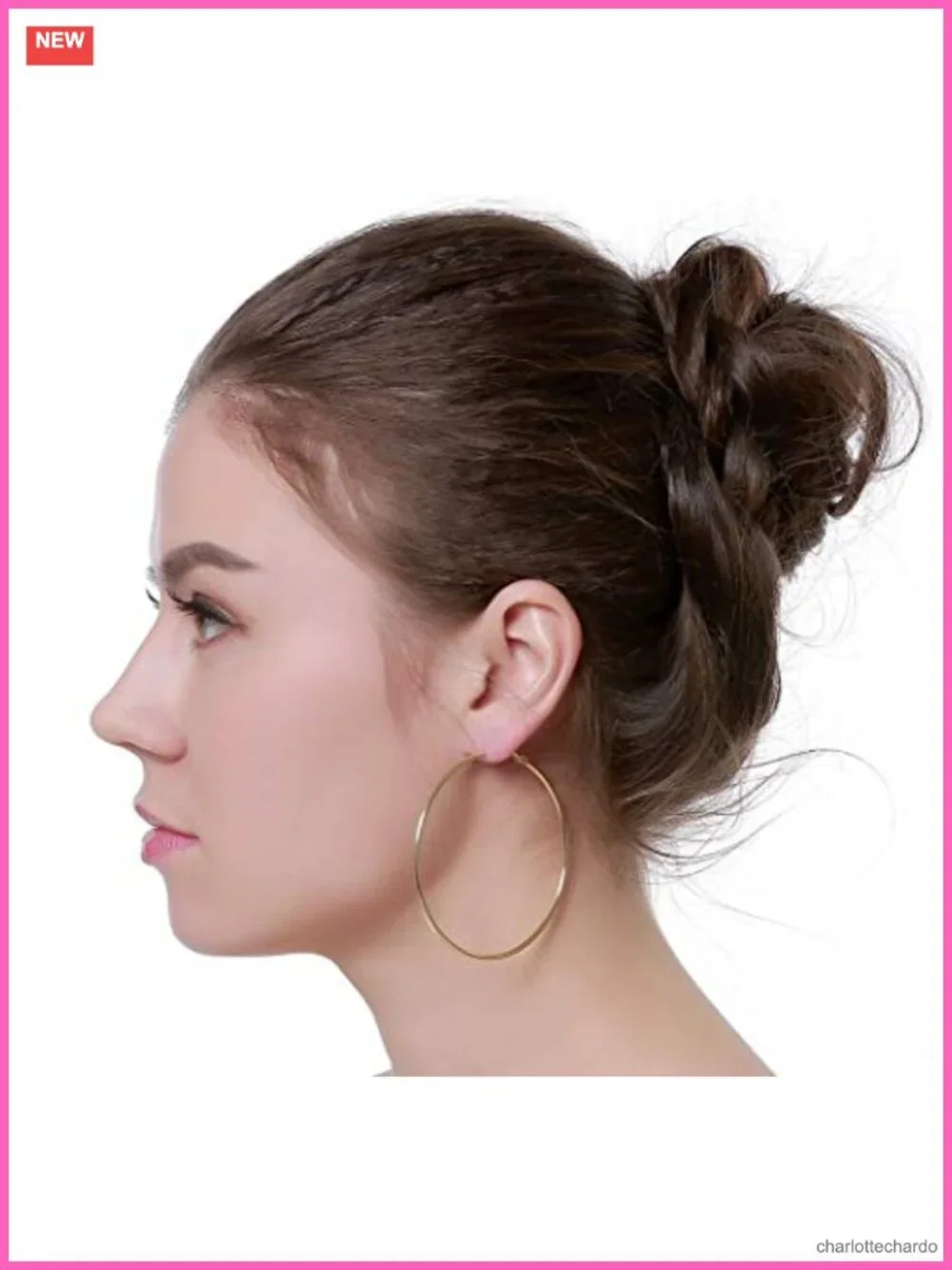 3 Inch Large Extra Big Hoop Earrings for Women Dainty Circle Huggie Hoops 70mm